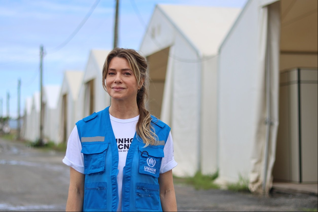 leticia-spiller-em-boa-vista Apoiadora do ACNUR Leticia Spiller visita instalações do ACNUR em Boa Vista