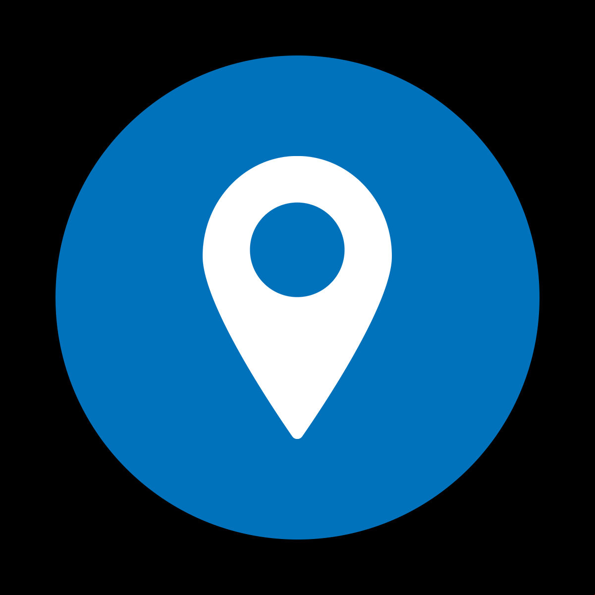 An icon of a map pin