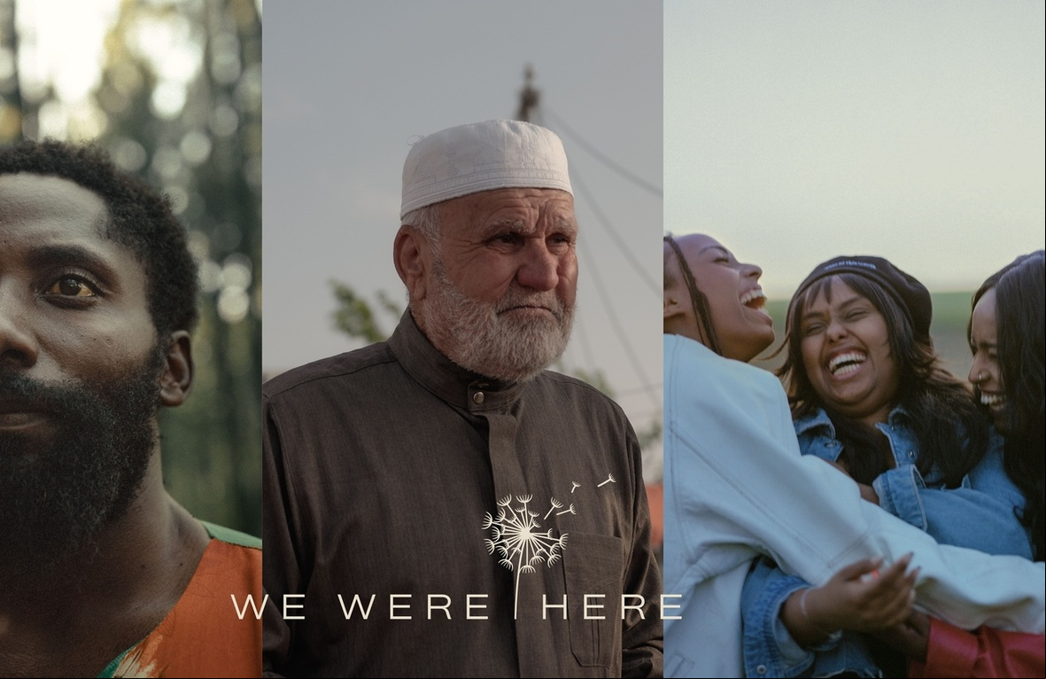 Imágenes de las tres personas que protagoniza la serie documental que se produjo por el Día Mundial del Refugiado de 2023